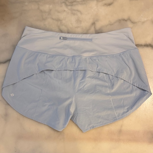 lululemon athletica Light Blue Speed Up Shorts - Picture 3 of 6